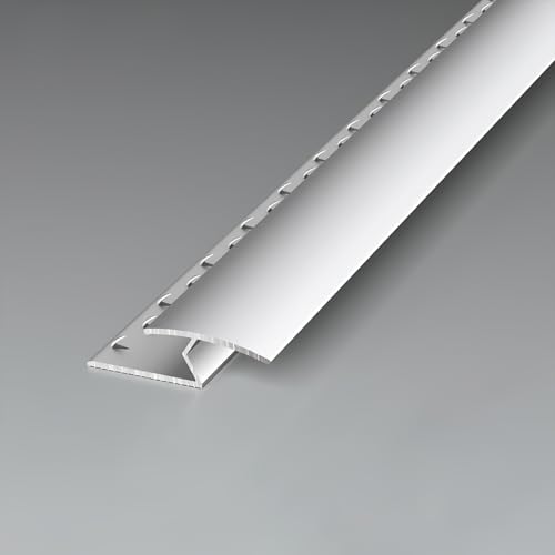 Coayuou Teppich Übergangsprofil 90cm*3 Stück Bodenschiene Übergang Teppichrand Klebeband Aus Aluminium Für Saubere Übergänge Zwischen Teppich Und Hartboden(Silber,Stil 2) von Coayuou