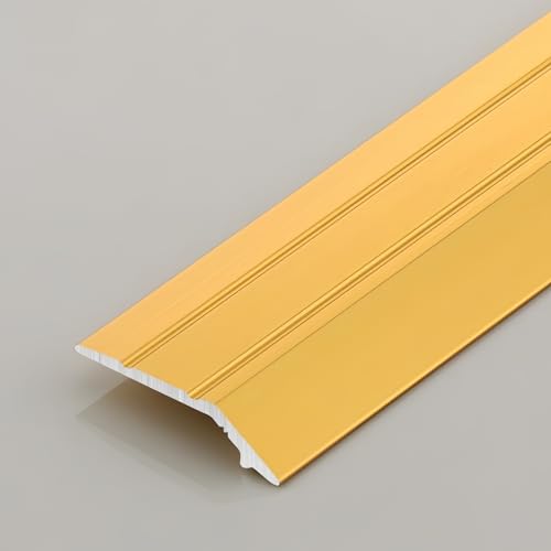Coayuou Teppich Übergangsschiene Aluminium Übergangsprofil Mit Schrauben 90cm*3 Stück Robustes Profil Teppich Einfassband Für Nahtlose Bodenkombinationen In Ihrem Zuhause(Gold,Stil 1) von Coayuou