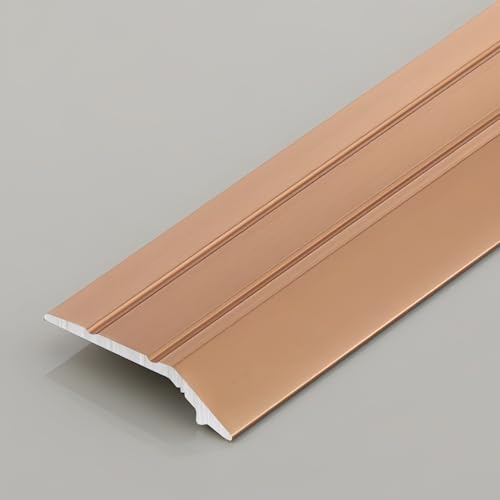 Coayuou Teppich Übergangsschiene Aluminium Übergangsprofil Mit Schrauben 90cm*3 Stück Robustes Profil Teppich Einfassband Für Nahtlose Bodenkombinationen In Ihrem Zuhause(Roségold,Stil 1) von Coayuou