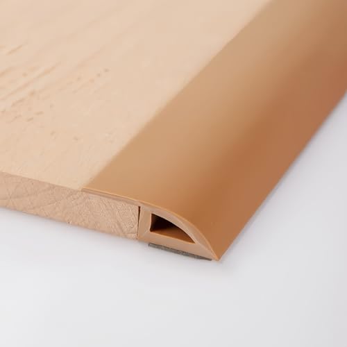 Coayuou Teppichleiste PVC Randleiste Für Teppiche 5M Langlebige Selbstklebende Übergangsprofile Schützt Ihre Teppichkanten Und Sorgt Für EIN Elegantes Finish(Braun,A3510) von Coayuou