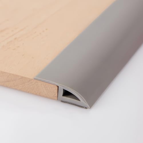 Coayuou Teppichleiste PVC Randleiste Für Teppiche 5M Langlebige Selbstklebende Übergangsprofile Schützt Ihre Teppichkanten Und Sorgt Für EIN Elegantes Finish(Grau,A3510) von Coayuou