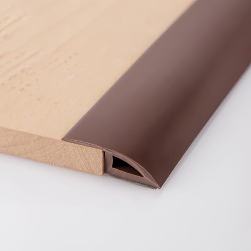 Coayuou Teppichleiste PVC Randleiste Für Teppiche 5M Langlebige Selbstklebende Übergangsprofile Schützt Ihre Teppichkanten Und Sorgt Für EIN Elegantes Finish(Kaffee,A3510) von Coayuou