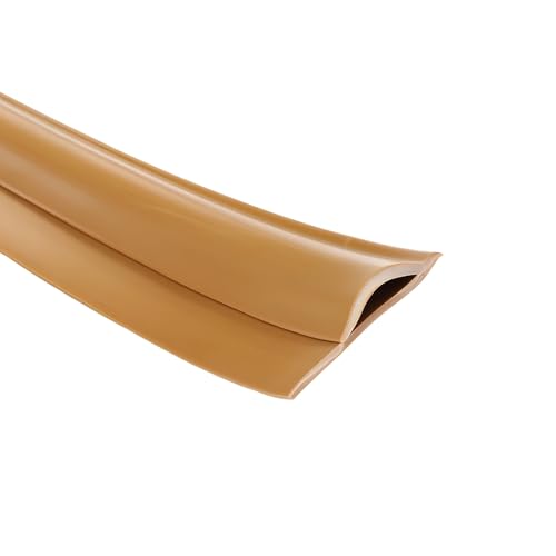 Coayuou Teppichleisten Länge 2/5/10M Randleisten Selbstklebend PVC MaterialFlexible Übergangsleisten Einfach Zu Installieren Ideal Für Die Pflege Von Teppichkanten(Dunkelbeige,2m) von Coayuou