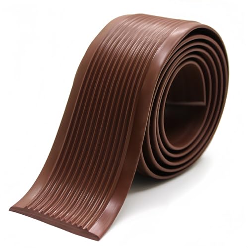 Coayuou Treppen Profil 10M PVC Gummi Treppenstufen Mit Selbstklebefunktion Trittschutz Treppe Langlebiges Und Rutschfestes Für Mehr Sicherheit In Ihrem Zuhause(Braun,100mm) von Coayuou