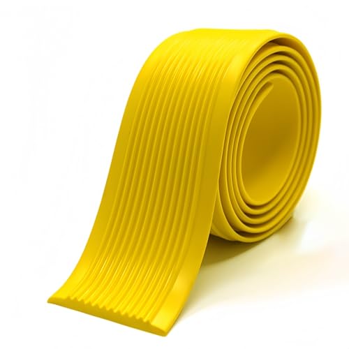 Coayuou Treppen Profil 10M PVC Gummi Treppenstufen Mit Selbstklebefunktion Trittschutz Treppe Langlebiges Und Rutschfestes Für Mehr Sicherheit In Ihrem Zuhause(Gelb,100mm) von Coayuou