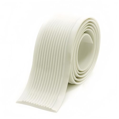 Coayuou Treppen Profil 10M PVC Gummi Treppenstufen Mit Selbstklebefunktion Trittschutz Treppe Langlebiges Und Rutschfestes Für Mehr Sicherheit In Ihrem Zuhause(Weiß,40mm) von Coayuou