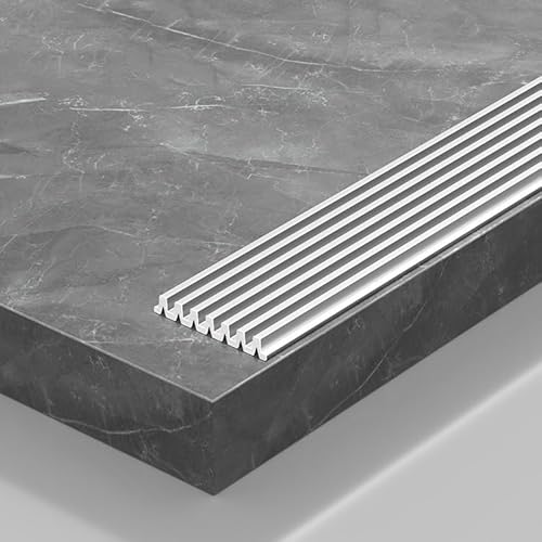 Coayuou Treppen Profil 90cm*3 Stück Treppenstufen Schutz Aus Aluminium Rutschschutz Treppe Effiziente Und Langlebige Schutz Vor Abnutzung & Elegantes Design Für Ihre Treppe(Silber,30mm) von Coayuou