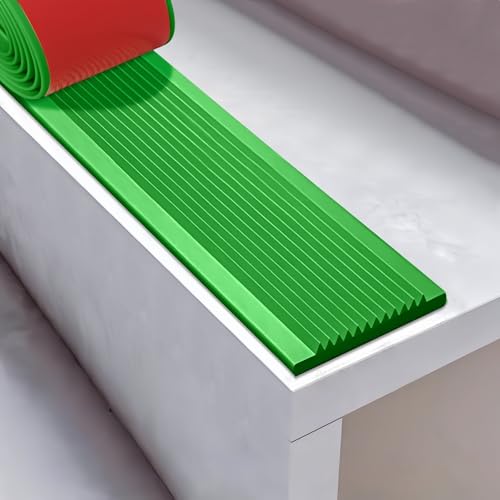 Coayuou Treppenkantenprofil 5M Treppenstufen Schutz PVC Anti-rutsch Für Treppen Mit Selbstklebefunktion Ihr Treppenschutz Für Mehr Sicherheit Und Ästhetik Im Haushalt(Grün,80mm) von Coayuou