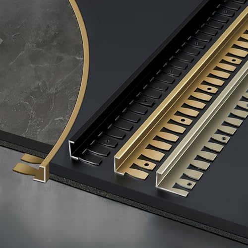 Coayuou Treppenkantenprofil 90cm* 3 Stück Alu Winkelleiste Biegbar Kantenschutzprofil Einfach Zuzuschneiden Für Geschwungene Bodenübergänge Perfekt Für Renovierung & Altbau(Black,18mm) von Coayuou