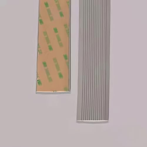 Coayuou Treppenprofil 5M Antirutsch Treppe Außen PVC Anti Rutsch Gummi Selbstklebend Schutz Vor Abrieb Und Stößen Ideal Für Renovierte Und Neue Treppen(Grau,40mm) von Coayuou