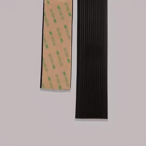 Coayuou Treppenprofil 5M Antirutsch Treppe Außen PVC Anti Rutsch Gummi Selbstklebend Schutz Vor Abrieb Und Stößen Ideal Für Renovierte Und Neue Treppen(Schwarz,50mm) von Coayuou