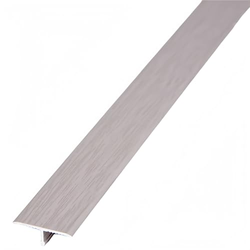 Coayuou Übergangsleiste Boden 90cm* 3 Stück T-profil Übergangsschiene Selbstklebend Alu-profile Bodenleiste Robust Und Elegant Für Perfekte Bodenübergänge In Ihrem Zuhause(Gray Oak,20mm) von Coayuou