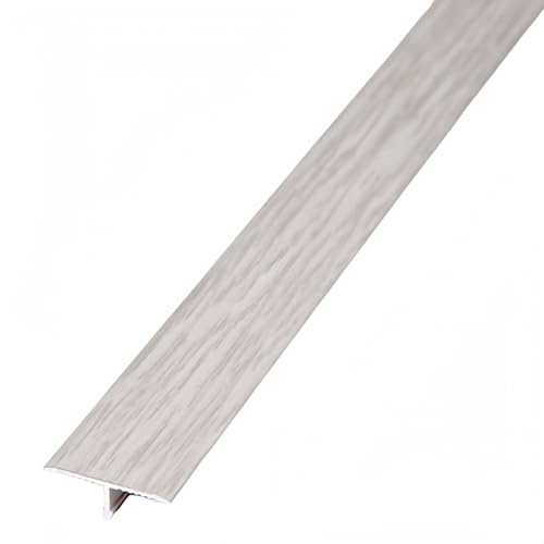 Coayuou Übergangsleiste Boden 90cm* 3 Stück T-profil Übergangsschiene Selbstklebend Alu-profile Bodenleiste Robust Und Elegant Für Perfekte Bodenübergänge In Ihrem Zuhause(Hazy Time,33mm) von Coayuou
