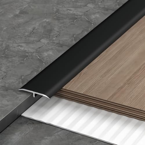Coayuou Übergangsprofil 90cm* 3 Stück T-profil Bodenabschlussleiste Aluminium Profil Abschlussleiste Perfekte Lösung Für Nahtlose Übergänge Zwischen Teppich Und Fliesen(Style 6) von Coayuou