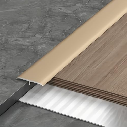 Coayuou Übergangsprofil 90cm* 3 Stück T-profil Bodenabschlussleiste Aluminium Profil Abschlussleiste Perfekte Lösung Für Nahtlose Übergänge Zwischen Teppich Und Fliesen(Style 7) von Coayuou