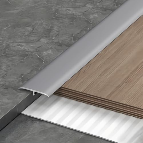Coayuou Übergangsprofil 90cm* 3 Stück T-profil Bodenabschlussleiste Aluminium Profil Abschlussleiste Perfekte Lösung Für Nahtlose Übergänge Zwischen Teppich Und Fliesen(Style 8) von Coayuou