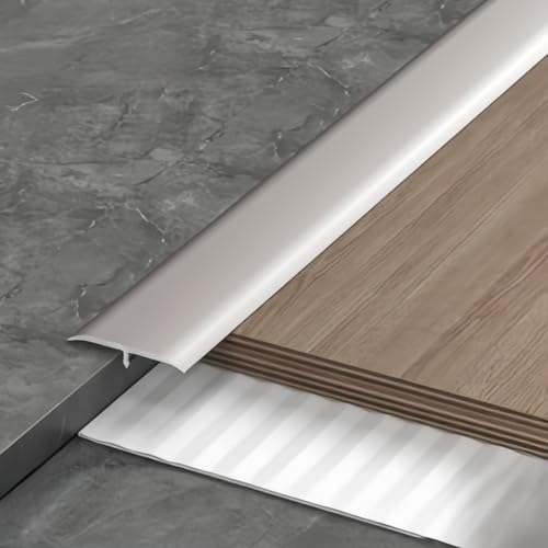 Coayuou Übergangsprofil 90cm* 3 Stück T-profil Bodenabschlussleiste Aluminium Profil Abschlussleiste Perfekte Lösung Für Nahtlose Übergänge Zwischen Teppich Und Fliesen(Style 9) von Coayuou