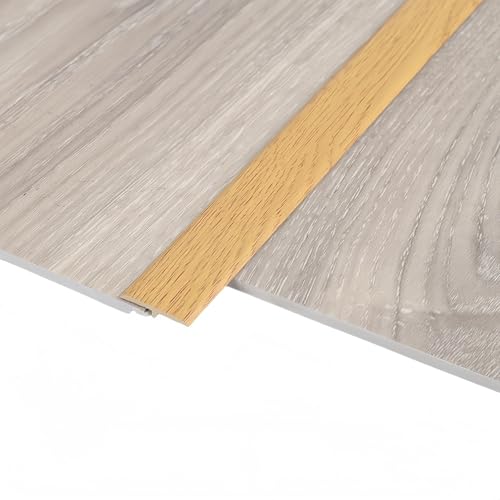 Coayuou Übergangsprofil PVC Fußboden Leisten 90cm* 3 Stück Übergangsleiste Flach Schützt Vor Abnutzung Rutschfeste Lösung Für Teppich-, Laminat- Und Fliesenübergänge(Style 2) von Coayuou
