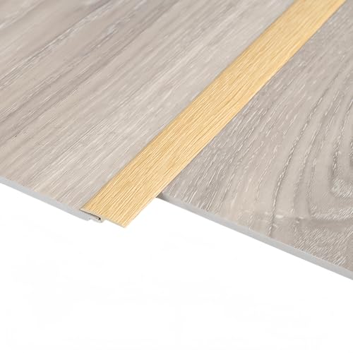 Coayuou Übergangsprofil PVC Fußboden Leisten 90cm* 3 Stück Übergangsleiste Flach Schützt Vor Abnutzung Rutschfeste Lösung Für Teppich-, Laminat- Und Fliesenübergänge(Style 6) von Coayuou