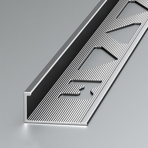 Coayuou Wandanschlussprofil Aluschienen 125cm* 2 Stück Bodenbeläge Einfach Zuschneidbar Für Wandfliesen, Bodenfliesen Und Moderne Renovierungsprojekte(Grau,10.5mm) von Coayuou
