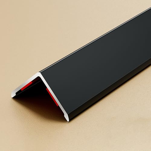 Coayuou Winkeleisen 100cm* 3 Stück Aluminium Profile Langlebiger Schutz Kantenleiste Selbstklebend Eckschutz Ideal Für Die Möbel- Und Wandkantenveredelung(Schwarz,15x15mm) von Coayuou