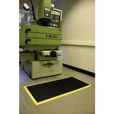 Arbeitspaltzmatte 1.00 x 1.50m, schwarz/gelb von Coba