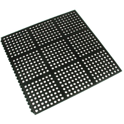 Arbeitsplatzfliese 0.9m x 0.9m schwarz von Coba