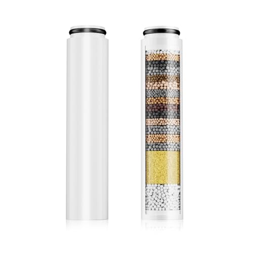 Cobbe 2er Pack Filter für Duschkopf mit ASIN B0CSYYD9HD, B0CXP5WM77, B0CXP12QDQ, 20 Schichten Ersatzfilter für hartes Wasser Reinigen und Entfernen von Chlor und schädliche Substanzen von Cobbe