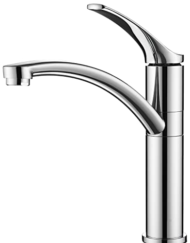 Cobbe Wasserhahn Küche, Küchenarmatur mit Auslauf Höhe 223 mm, Spültischarmatur Küche küchenarmaturen, Armatur Küche 360° Schwenkbar, Mischbatterie Küche, Chrom von Cobbe