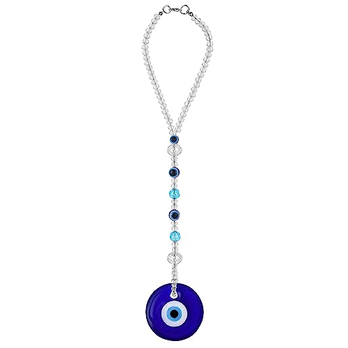 Cobee Evil Eye Car Hanging Ornament Evil Blue Eye Charms for Car Rear View Mirror, Evil Eye Beaded Decor Car Charms Pendant, Car Amulett Ornament for Protection & Blessing (Classic Evil Eye) von Cobee