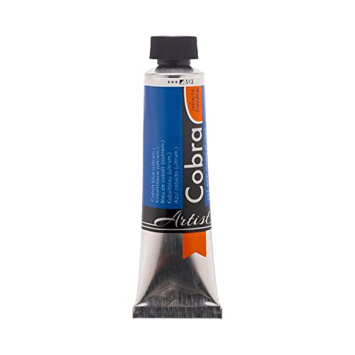 Cobra Talens wassermischbare Ölfarben, 40 ml, 512 Kobaltblau Ultramarin von Cobra