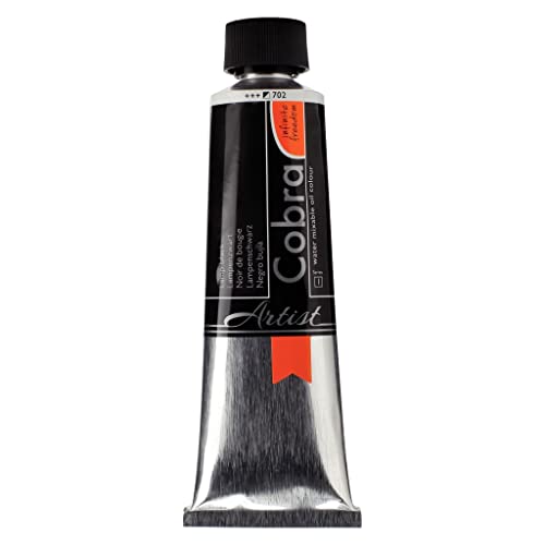 Talens COBRA wassermischbare Ölfarben, 150 ml, 702 Lampenschwarz Talens COBRA wassermischbare Ölfarben, 150 ml, 702 Lampenschwarz von Cobra