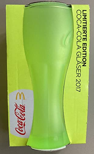 Coca Cola & Mc Donald´s - Edition 2017 - Neon Gelb - Glas von Coca-Cola