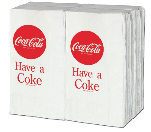 Papierservietten mit Aufschrift "Have a Coke", 100 Stück von HighPoint