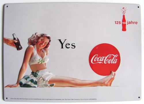 C o c a C o l a - Blechschild - Yes - 20 x 30 cm C o c a C o l a - Blechschild - Yes - 20 x 30 cm von Coca