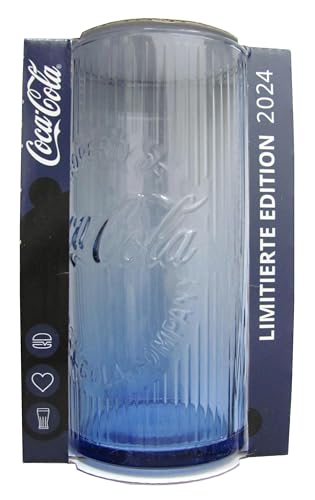 Coca C o l a & Mc Donalds - Edition 2024 - Glas - Night Blue (Blau) von Coca