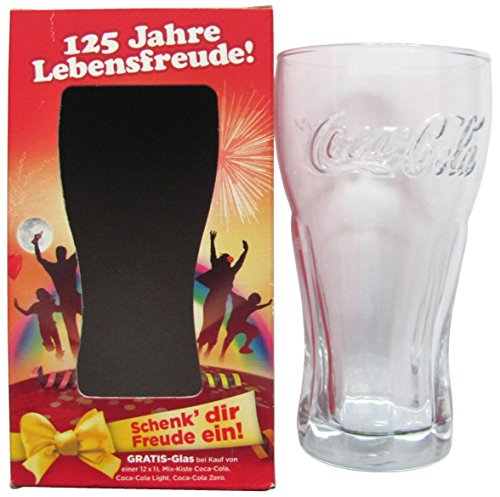 Coca Cola - Schenk´dir Freude EIN - 125 Jahre Lebensfreude - Glas 0,3 l. von Coca
