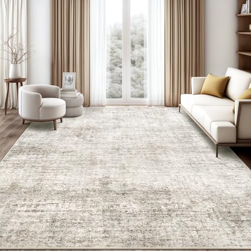 Cochyean 22,9 x 30,5 cm große Teppiche, waschbarer Teppich für Wohnzimmer, ultradünner abstrakter Teppich, für den Innenbereich, rutschfester Teppich für Schlafzimmer, schmutzabweisend, großflächiger von Cochyean
