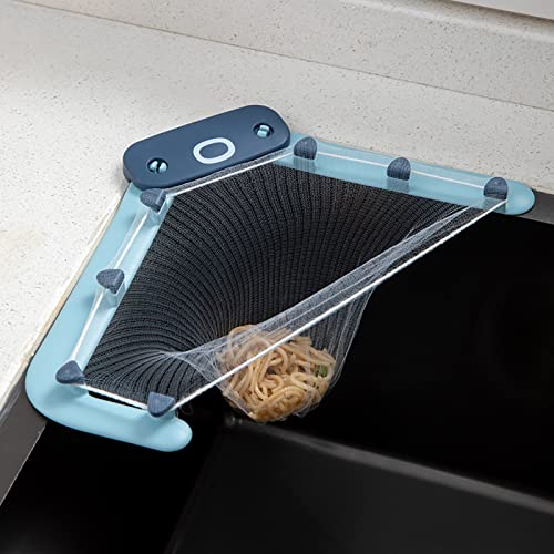 Küchenspüle Sieb,Spüle Filter Rack Raum Spüle Müll Anti-Plugging Mesh Bag Rack, Mehrzweck Waschbecken Müll Rack,dreieckige Spüle Stopper mit Spüle Sieb für Küche Lebensmittelabfall Restmüll (A) Küchenspüle Sieb,Spüle Filter Rack Raum Spüle Müll Anti-Plugging Mesh Bag Rack, Mehrzweck Waschbecken Müll Rack,dreieckige Spüle Stopper mit Spüle Sieb für Küche Lebensmittelabfall Restmüll (A) von Cockjun