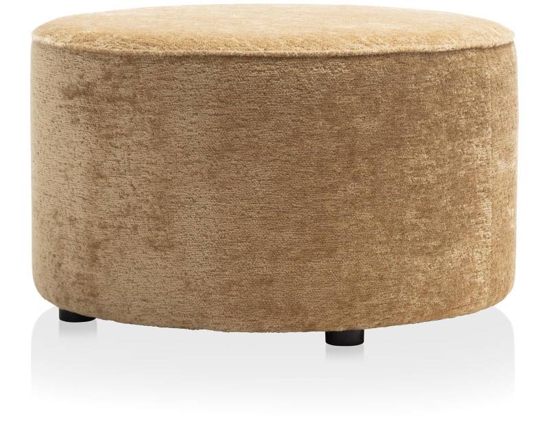 Coco Maison Hocker COCO MAISON ca. B74 H44 T74 cm in Stoff Lecce oker von Coco Maison