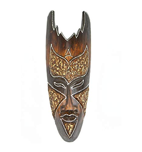 Maske aus Holz 30 cm – Dekoration ethnischen Chic African Style. von Coco Papaya