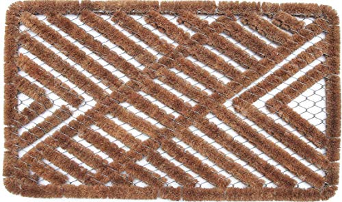 Coco&Coir® Premium kokos Fußmatte | Fußwischer für den Eingangsbereich | für den Außen- und Innenbereich | 45 x 75 cm von Coco&Coir Everything in a nutshell