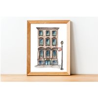 Aquarell Illustration Print Harry's Steak House, Nyc von CocoCreatess