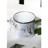 Emailletasse Teetasse Kaffeetasse Geschirr Camping Picknick Kindergeschirr Essgeschirr Tasse Becher Trinkglas Kaffeegeschirr Kaffeepott von CocoFineArt