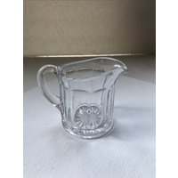 Heisey - Glasknäuler Kolonial Puritan Antikes Glas Kleiner Milchknäuer Milchknäuler Sunburst Bottom von CocoRaes
