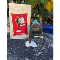 stempel - Andenken Ornament Weihnachtsmann Mailbox 2002 -Mailbox-Metall Mailbox-Blech-Kekse Und Milch in Briefkasten-Santa-Nachricht Einer Rolled stempel - Andenken Ornament Weihnachtsmann Mailbox 2002 -Mailbox-Metall Mailbox-Blech-Kekse Und Milch in Briefkasten-Santa-Nachricht Einer Rolled von CocoRaes
