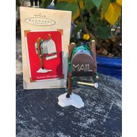 stempel - Andenken Ornament Weihnachtsmann Mailbox 2002 -Mailbox-Metall Mailbox-Blech-Kekse Und Milch in Briefkasten-Santa-Nachricht Einer Rolled von CocoRaes