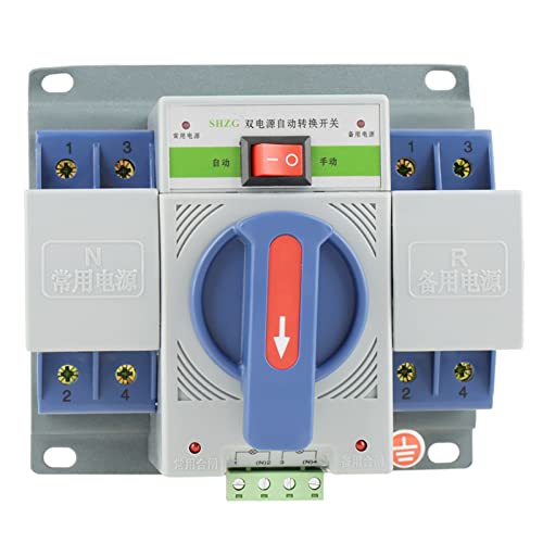 63A 2P Mini Dual Power Automatic Transfer Switch Leistungsschalter, Vollständige Schutzfunktion, Geräuschloser Betrieb, für die Brandbekämpfung in Bürogebäuden von Cocoarm
