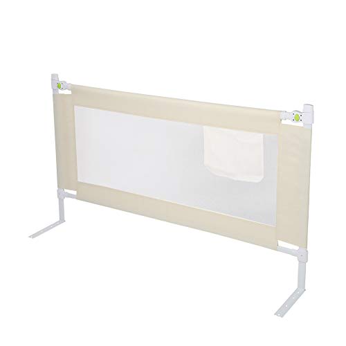 Bettgitter Kinderbettgitter Rausfallschutz Bett Laufstall Baby Bettgitter 180* 68cm Klappbares Bettgitter Kinder für Bett Atmungsaktiv und Sichtbar Gitter Sicherheitsschutz für Kleinkinder Kinder von Cocoarm