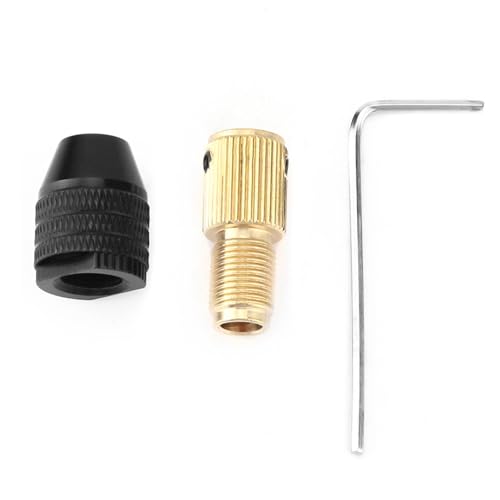 Cocoarm 0,3-3,4 Mm Mini Electric-Bohrzubehör Selbstspannende Chuck, Messer mit Messingverbindungsstange für Rotationswerkzeuge, aus Metalllegierung, Klemmbohrer Zum Polieren und (Erzgröße 5mm) von Cocoarm
